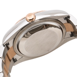 Pre Owned ساعة يد نسائية رولكس اويسترستيل دايتجست M126231-0016 ذهب وردي عيار 18 بيضاء 36 مم