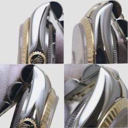 Pre Owned Rolex Champagne Diamond 18k Yellow Gold Stainless Steel Datejust 79173 Automatic Women's Wristwatch 26 mm