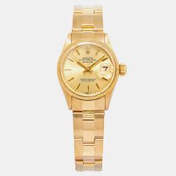 Rolex Datejust 6702 Automatic Gold 18k Yellow Gold Women's Wristwatch 26 mm