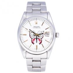 Pre Owned Rolex White Stainless Steel DateJust Women's Wristwatch 36MM