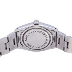Pre Owned Rolex White Stainless Steel DateJust Women's Wristwatch 36MM