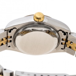 Pre Owned ساعة يد نسائية رولكس 79173 دايت جست ستانلس ستيل وذهب أصفر عيار 18 ذهبية 26 مم
