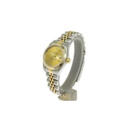 Pre Owned Rolex Champagne 18K Yellow Gold and Stainless Steel Datejust Women's Wristwatch 26MM