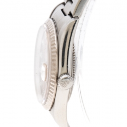 مملوكة مسبقًا Rolex Pink Diamond Stainless Steel Lady Datejust Women's Wristwatch 34MM