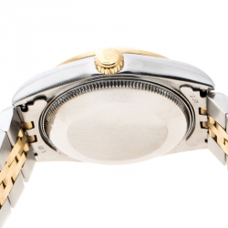 Pre Owned Rolex Gold Jubilee Dial 18K Yellow Gold and Stainless Steel Datejust 68273 Women's Wristwatch 30 mm