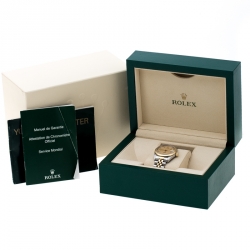 Pre Owned Rolex Gold Jubilee Dial 18K Yellow Gold and Stainless Steel Datejust 68273 Women's Wristwatch 30 mm