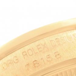 Pre Owned Rolex MOP 18K Yellow Gold Diamond President Datejust Women's Wristwatch 31MM