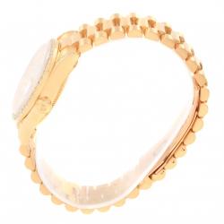 Pre Owned Rolex MOP 18K Yellow Gold Diamond President Datejust Women's Wristwatch 31MM