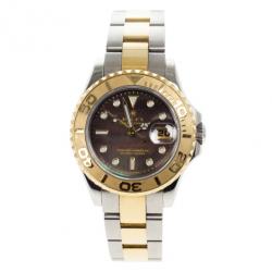 Rolex Mother of Pearl Gold Yacht-Master Women's Wristwatch 29MM