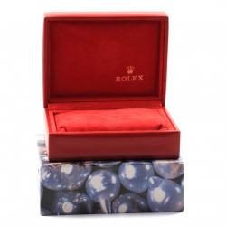 Pre Owned Rolex Silver Tapestry 18K Yellow Gold and Stainless Steel Datejust 69173 Women's Wristwatch 26MM