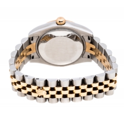 مملوكة مسبقًا Rolex Mother of Pearl Two Tone 18K Gold Datejust 178271 Women's Wristwatch 31MM