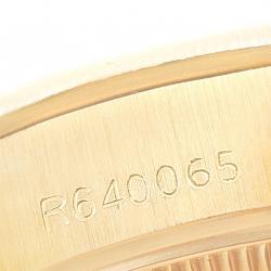 مملوكة مسبقًا ساعة يد نسائية رولكس بريزيدينت دايتجست 69278 ذهب أصفر عيار 18 و ألماس زرقاء 26 مم