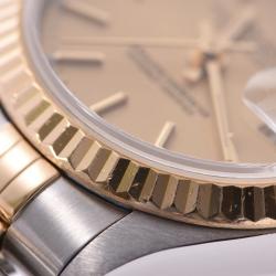 مملوكة مسبقًا ساعة يد نسائية رولكس دايتجست 79173 ذهب أصفر عيار 18 و ستانلس ستيلس شامبانيا 26 مم