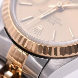 مملوكة مسبقًا ساعة يد نسائية رولكس دايتجست 79173 ذهب أصفر عيار 18 و ستانلس ستيلس شامبانيا 26 مم