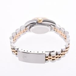 مملوكة مسبقًا ساعة يد نسائية رولكس دايتجست 79173 ذهب أصفر عيار 18 و ستانلس ستيلس شامبانيا 26 مم