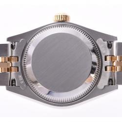 مملوكة مسبقًا ساعة يد نسائية رولكس دايتجست 79173 ذهب أصفر عيار 18 و ستانلس ستيلس شامبانيا 26 مم