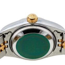 Pre Owned Rolex Champagne 18K Yellow Gold And Stainless Steel Diamonds Datejust 69173 Women's Wristwatch 26 mm