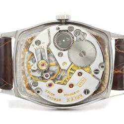 Pre Owned Rolex Silver 18K White Gold Cellini 3803 Mechanical Women's Wristwatch 23 MM