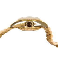 Pre Owned Rolex Gold 18K Yellow Gold Datejust Women's Wristwatch 26MM