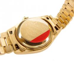 Pre Owned Rolex Gold 18K Yellow Gold Datejust Women's Wristwatch 26MM