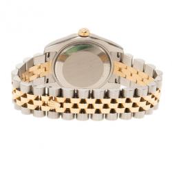 Pre Owned Rolex Gold 18K Yellow Gold & Stainless Steel Perpetual Datejust Women's Wristwatch 30MM