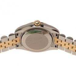 Pre Owned Rolex Gold 18K Yellow Gold & Stainless Steel Perpetual Datejust Women's Wristwatch 30MM