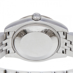 Pre Owned Rolex Mother of Pearl 18K White Gold & Stainless Steel Diamond Datejust 178344 Women's Wristwatch 31 mm