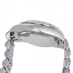 Pre Owned Rolex Mother of Pearl 18K White Gold & Stainless Steel Diamond Datejust 178344 Women's Wristwatch 31 mm