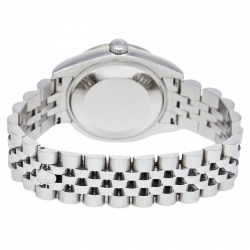 Pre Owned Rolex Mother of Pearl 18K White Gold & Stainless Steel Diamond Datejust 178344 Women's Wristwatch 31 mm