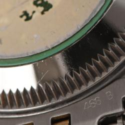 Pre Owned Rolex White Diamond 18k Yellow Gold And Stainless Steel Datejust 69173G Automatic Women's Wristwatch 26 mm