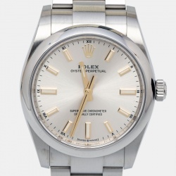 مملوكة مسبقًا ساعة يد نسائية رولكس أويستر بربتشوال 124200-0001 أويسترستيل فضية 34مم