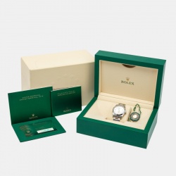 مملوكة مسبقًا ساعة يد نسائية رولكس أويستر بربتشوال 124200-0001 أويسترستيل فضية 34مم