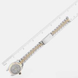 مملوكة مسبقًا Rolex Datejust Slate Dial Steel Yellow Gold Ladies Watch 69173 26 mm