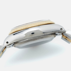 Pre Owned Rolex Champagne 18k Yellow Gold Stainless Steel Datejust 69173 Women's Wristwatch 26 mm