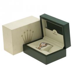 مملوكة مسبقًا ساعة يد نسائية رولكس 178241 ديتجاست ذهب وردي عيار 18 & ستانلس ستيل بيضاء 31 مم