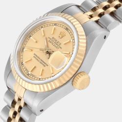 Rolex Datejust Champagne Dial Steel Yellow Gold Ladies Watch 26 mm