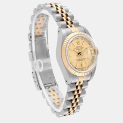 Rolex Datejust Champagne Dial Steel Yellow Gold Ladies Watch 26 mm