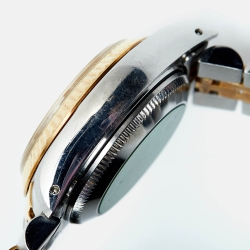 Pre Owned Rolex Champagne Diamond 18K Yellow Gold Stainless Steel Datejust 69173 Women's Wristwatch 26 mm