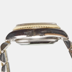 Pre Owned Rolex Champagne Jubilee Diamond 18K Yellow Gold Stainless Steel Datejust 69173 Women's Wristwatch 26 mm