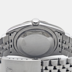 Pre Owned Rolex White 18K White Gold Stainless Steel Datejust 16234 Men's Wristwatch 36 mm