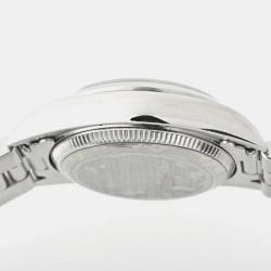 Pre Owned Rolex Black Stainless Steel Oyster Perpetual 76080 Automatic Women's Wristwatch 24 mm