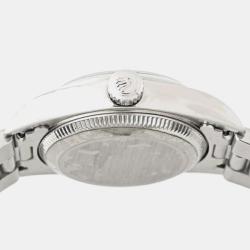 Pre Owned Rolex Black Stainless Steel Oyster Perpetual 76080 Automatic Women's Wristwatch 24 mm