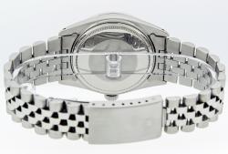 مملوكة مسبقًا Rolex Black Diamonds and Stainless Steel Datejust Women's Wristwatch 36MM