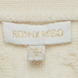 Ronny Kobo Cream Cable Knit Cardigan S