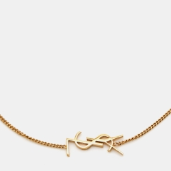 Saint Laurent Paris Gold Tone Opyum Charm Bracelet