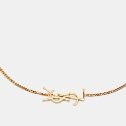 Saint Laurent Paris Gold Tone Opyum Charm Bracelet