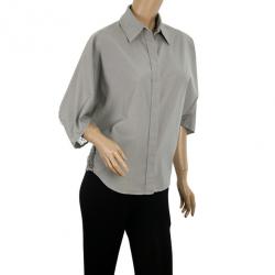 Pre Owned Saint Laurent Paris Poncho Crochet Back Shirt S