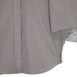 Pre Owned Saint Laurent Paris Poncho Crochet Back Shirt S