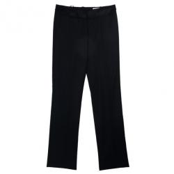 Pre Owned Yves Saint Laurent Satin Belt Black Pants M