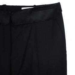 مملوكة مسبقًا Yves Saint Laurent Satin Belt Black Pants M
